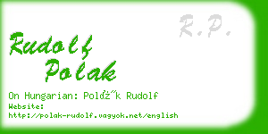 rudolf polak business card